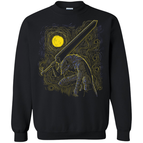 Sweatshirts Black / Small Impressionist Swordman Crewneck Sweatshirt