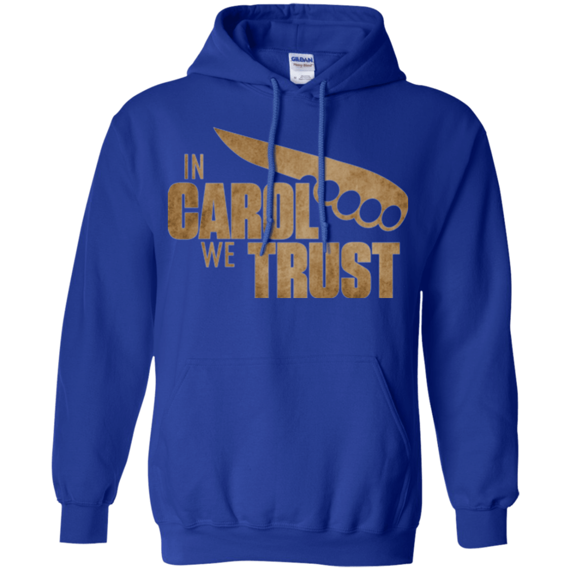 Sweatshirts Royal / Small In Carol We Trust Pullover Hoodie
