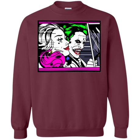 Sweatshirts Maroon / Small In The Jokecar Crewneck Sweatshirt