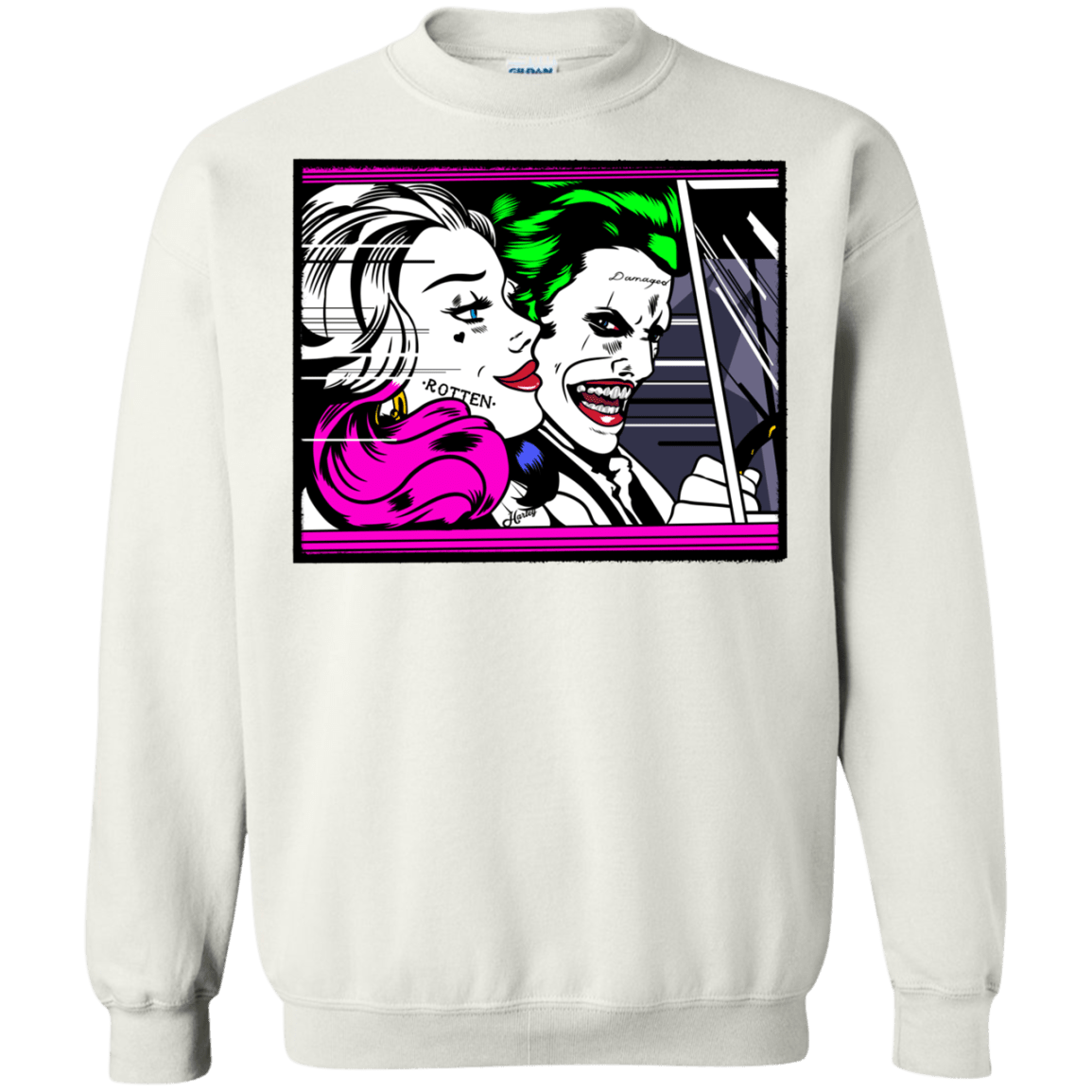 Sweatshirts White / Small In The Jokecar Crewneck Sweatshirt