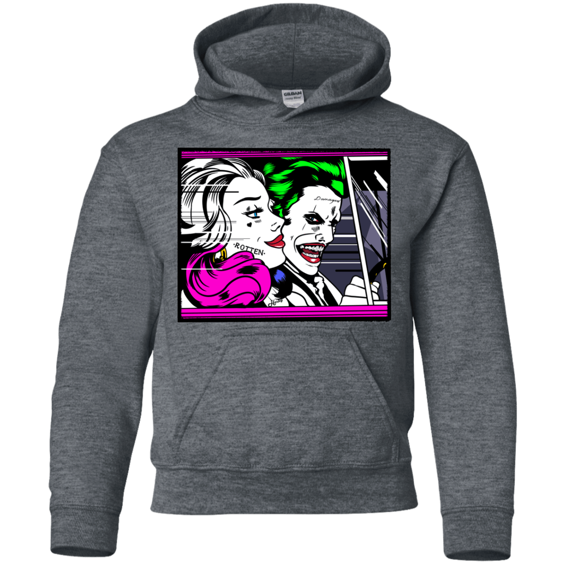 Sweatshirts Dark Heather / YS In The Jokecar Youth Hoodie