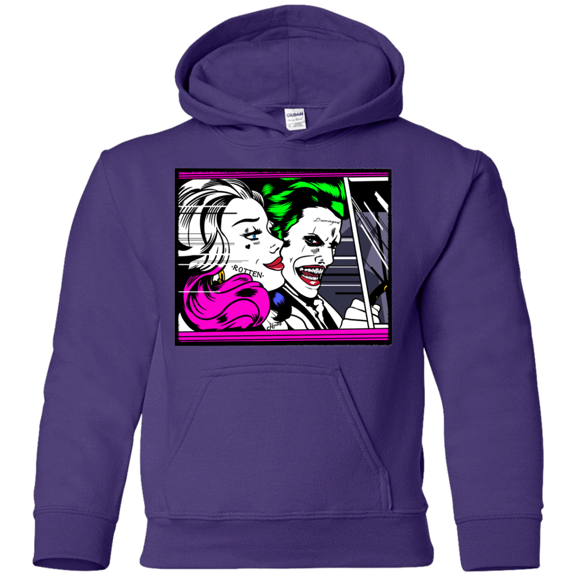 Sweatshirts Purple / YS In The Jokecar Youth Hoodie