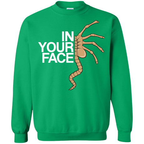 Sweatshirts Irish Green / Small IN YOUR FACE Crewneck Sweatshirt