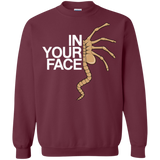 Sweatshirts Maroon / Small IN YOUR FACE Crewneck Sweatshirt