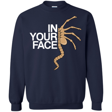 Sweatshirts Navy / Small IN YOUR FACE Crewneck Sweatshirt