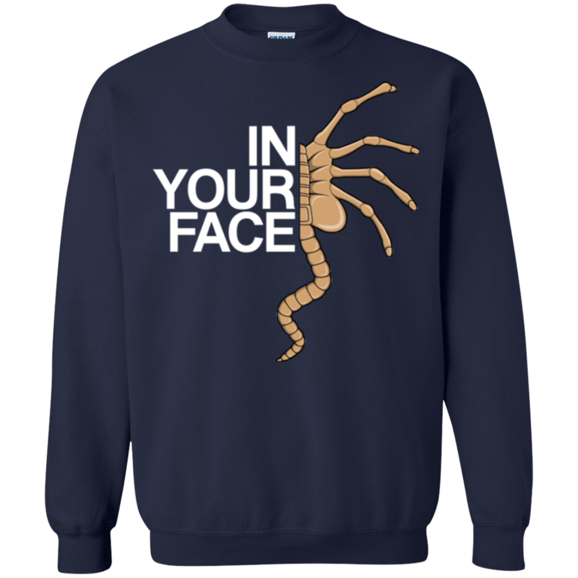 Sweatshirts Navy / Small IN YOUR FACE Crewneck Sweatshirt