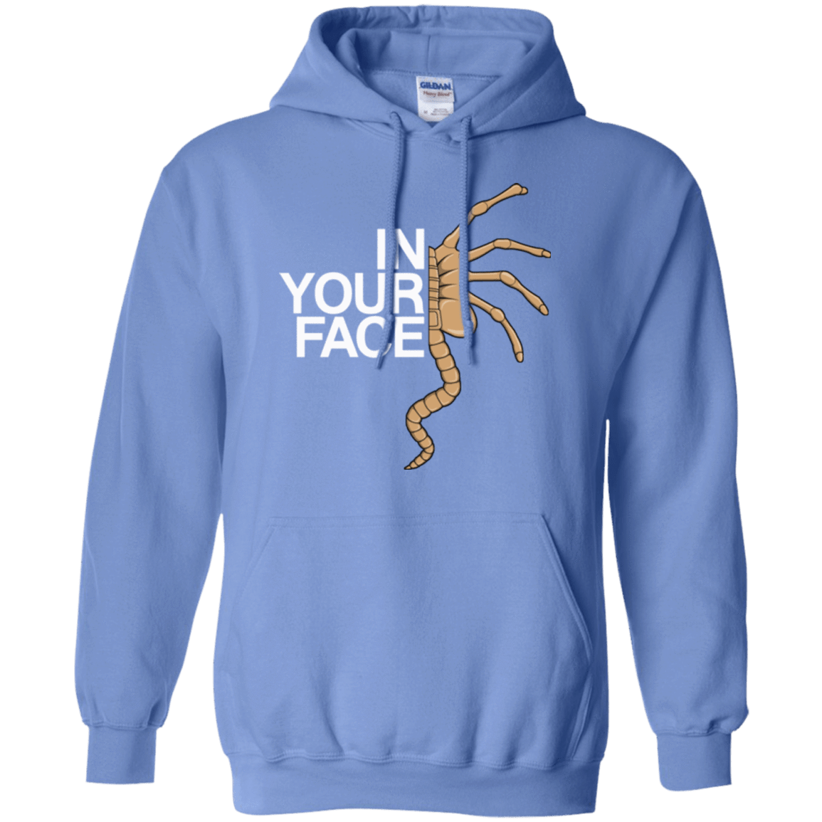 Sweatshirts Carolina Blue / Small IN YOUR FACE Pullover Hoodie