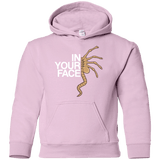 Sweatshirts Light Pink / YS IN YOUR FACE Youth Hoodie