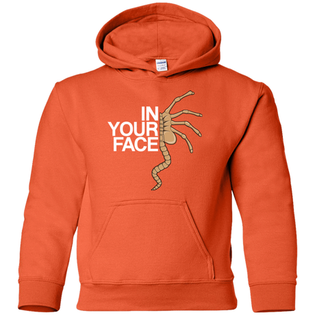 Sweatshirts Orange / YS IN YOUR FACE Youth Hoodie