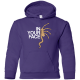 Sweatshirts Purple / YS IN YOUR FACE Youth Hoodie