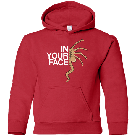 Sweatshirts Red / YS IN YOUR FACE Youth Hoodie