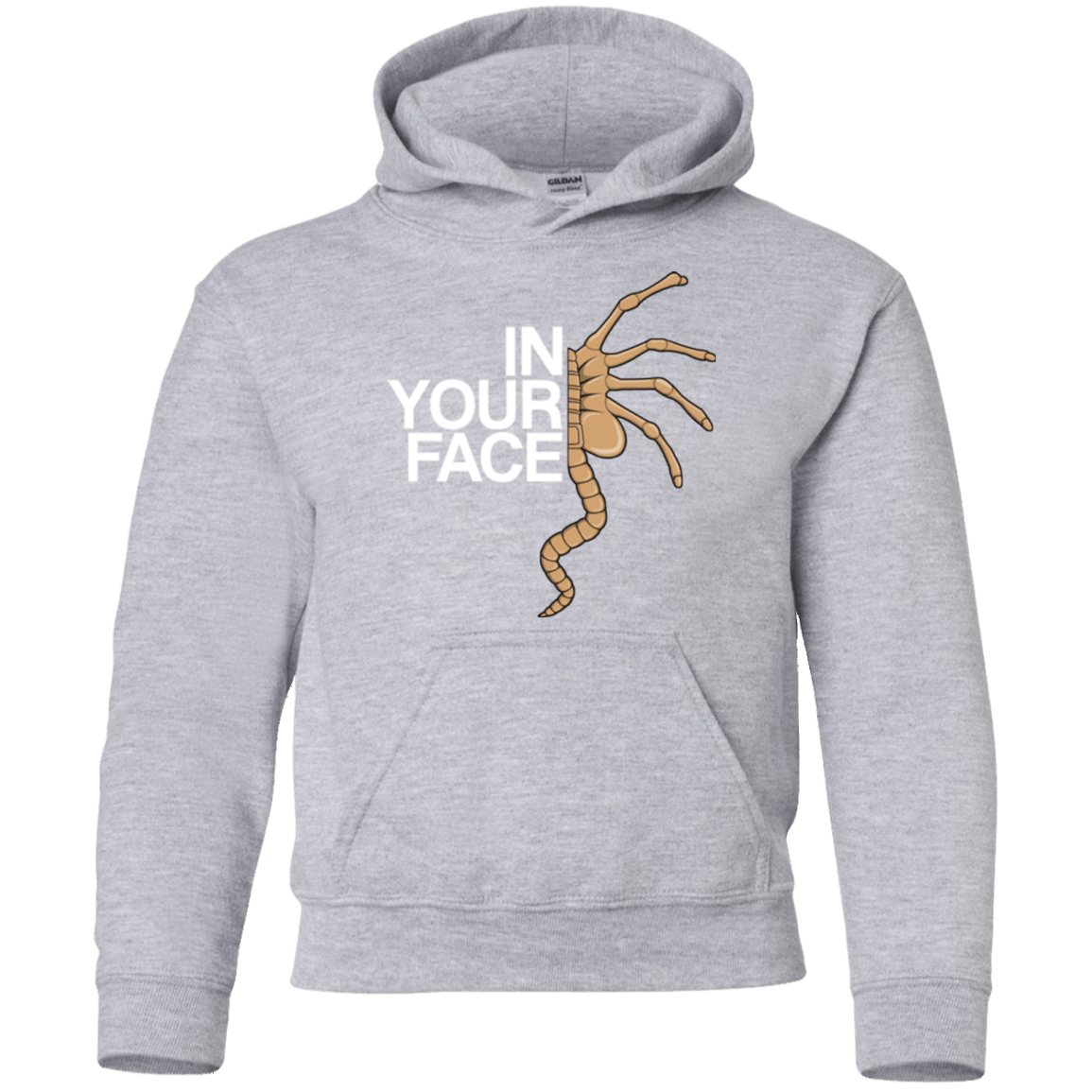 Sweatshirts Sport Grey / YS IN YOUR FACE Youth Hoodie