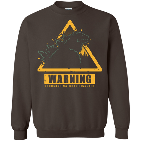 Sweatshirts Dark Chocolate / Small Incoming Natural Disaster Crewneck Sweatshirt