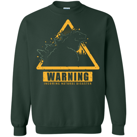 Sweatshirts Forest Green / Small Incoming Natural Disaster Crewneck Sweatshirt