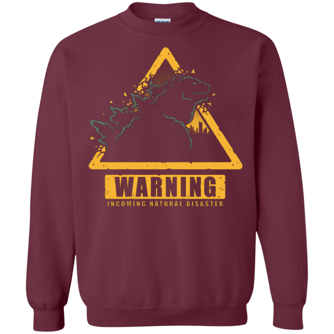 Sweatshirts Maroon / Small Incoming Natural Disaster Crewneck Sweatshirt