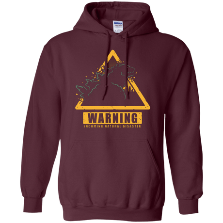 Sweatshirts Maroon / Small Incoming Natural Disaster Pullover Hoodie