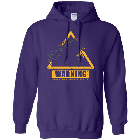 Sweatshirts Purple / Small Incoming Natural Disaster Pullover Hoodie