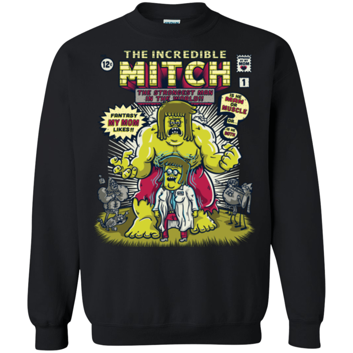 Sweatshirts Black / Small Incredible Mitch Crewneck Sweatshirt