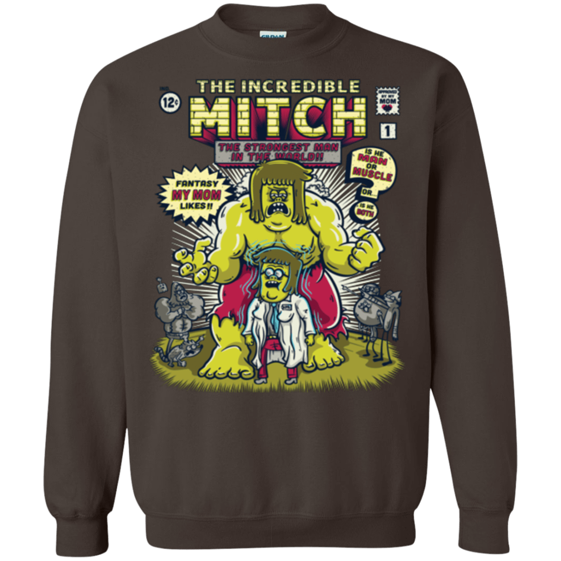 Sweatshirts Dark Chocolate / Small Incredible Mitch Crewneck Sweatshirt