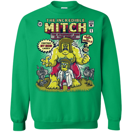 Sweatshirts Irish Green / Small Incredible Mitch Crewneck Sweatshirt