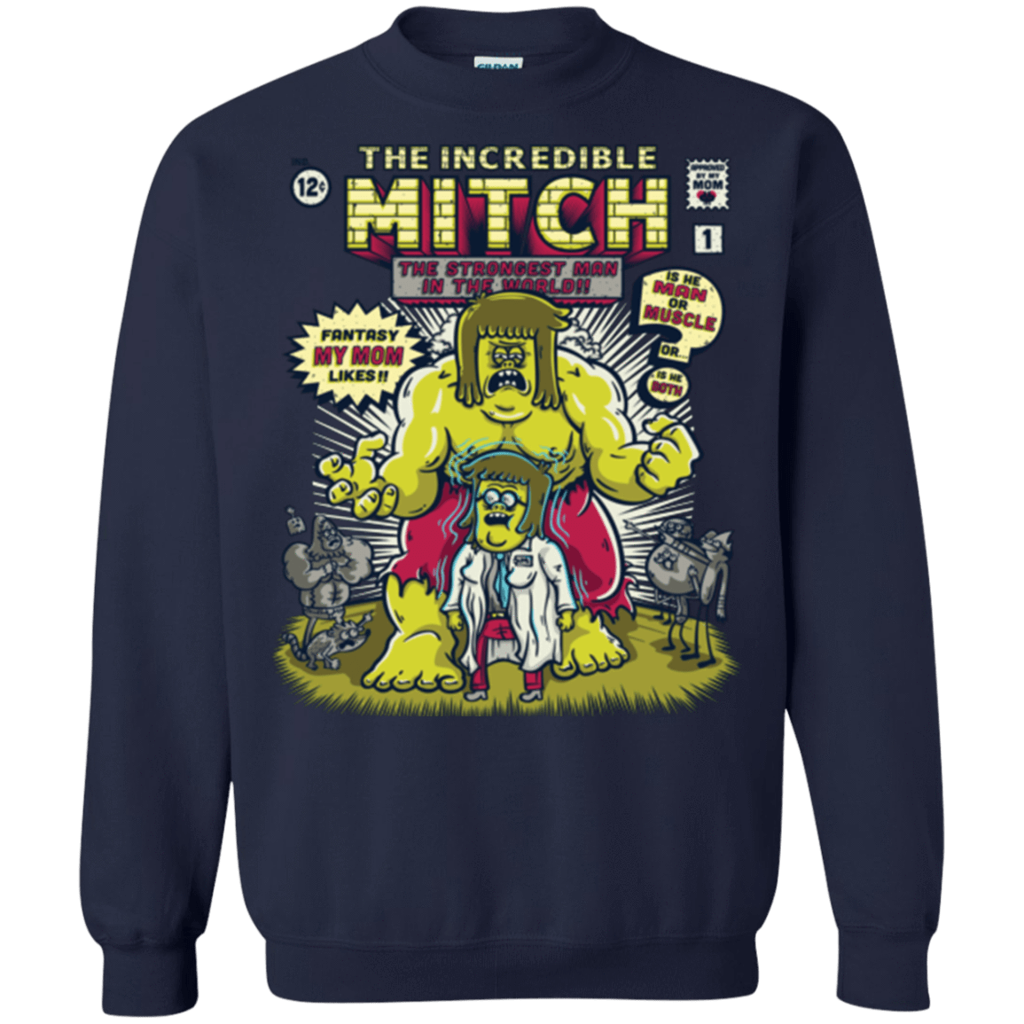 Sweatshirts Navy / Small Incredible Mitch Crewneck Sweatshirt