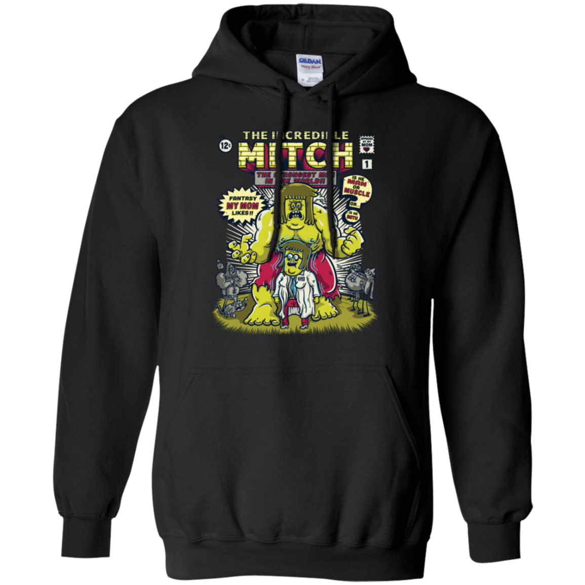 Sweatshirts Black / Small Incredible Mitch Pullover Hoodie