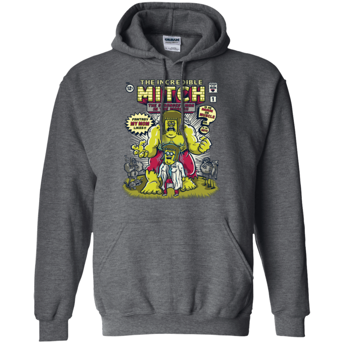 Sweatshirts Dark Heather / Small Incredible Mitch Pullover Hoodie