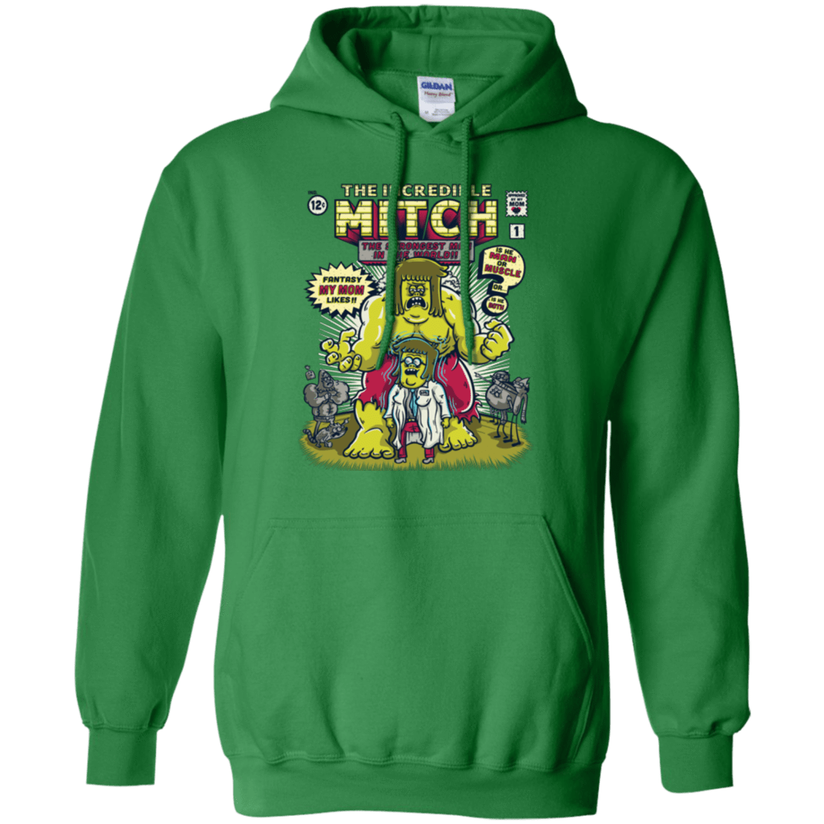 Sweatshirts Irish Green / Small Incredible Mitch Pullover Hoodie