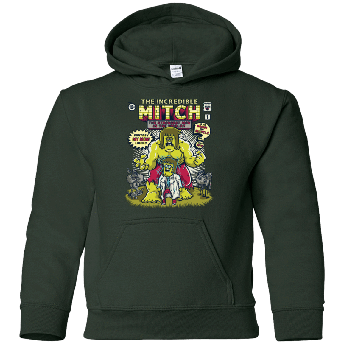 Sweatshirts Forest Green / YS Incredible Mitch Youth Hoodie