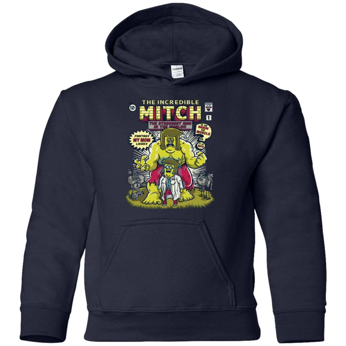 Sweatshirts Navy / YS Incredible Mitch Youth Hoodie