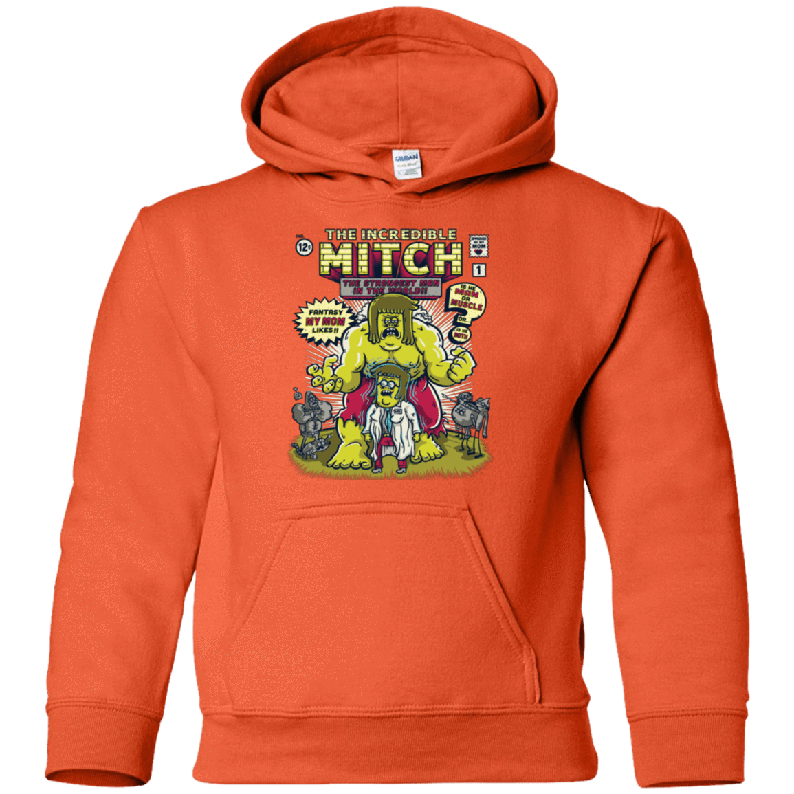 Sweatshirts Orange / YS Incredible Mitch Youth Hoodie