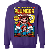 Sweatshirts Purple / Small incredible PLUMBER Crewneck Sweatshirt