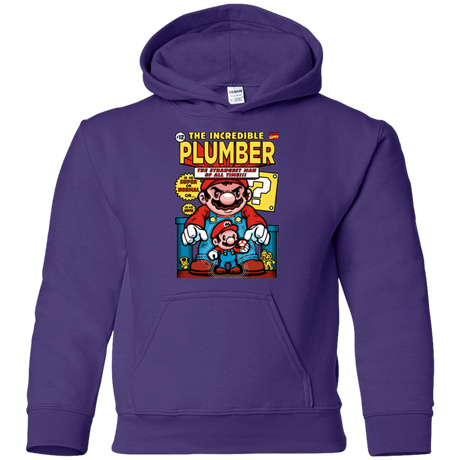 Sweatshirts Purple / YS incredible PLUMBER Youth Hoodie