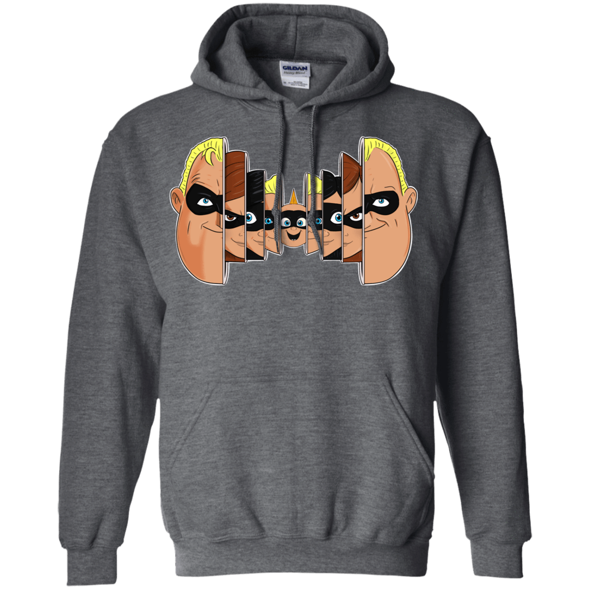 Sweatshirts Dark Heather / S Incredibles Pullover Hoodie