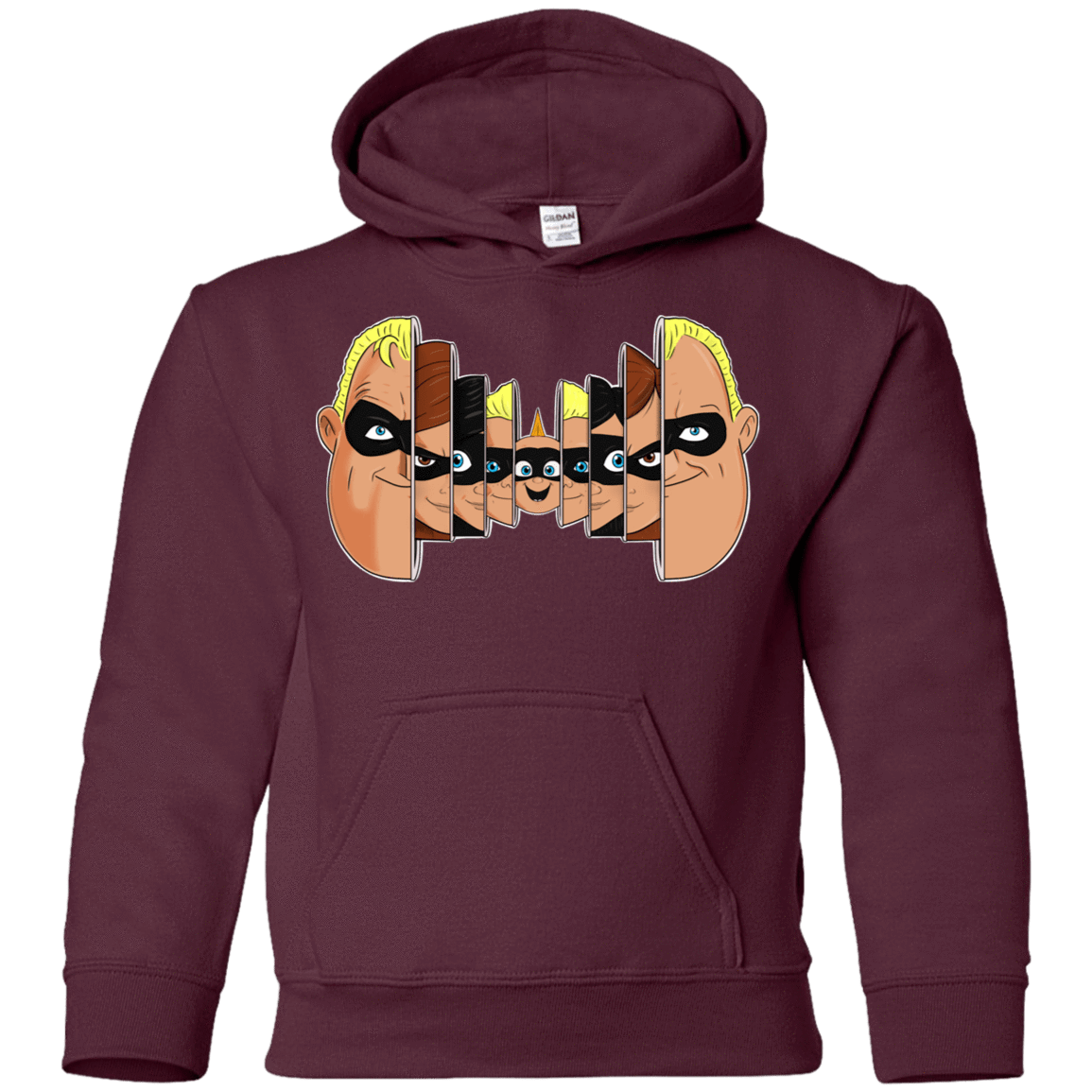 Sweatshirts Maroon / YS Incredibles Youth Hoodie