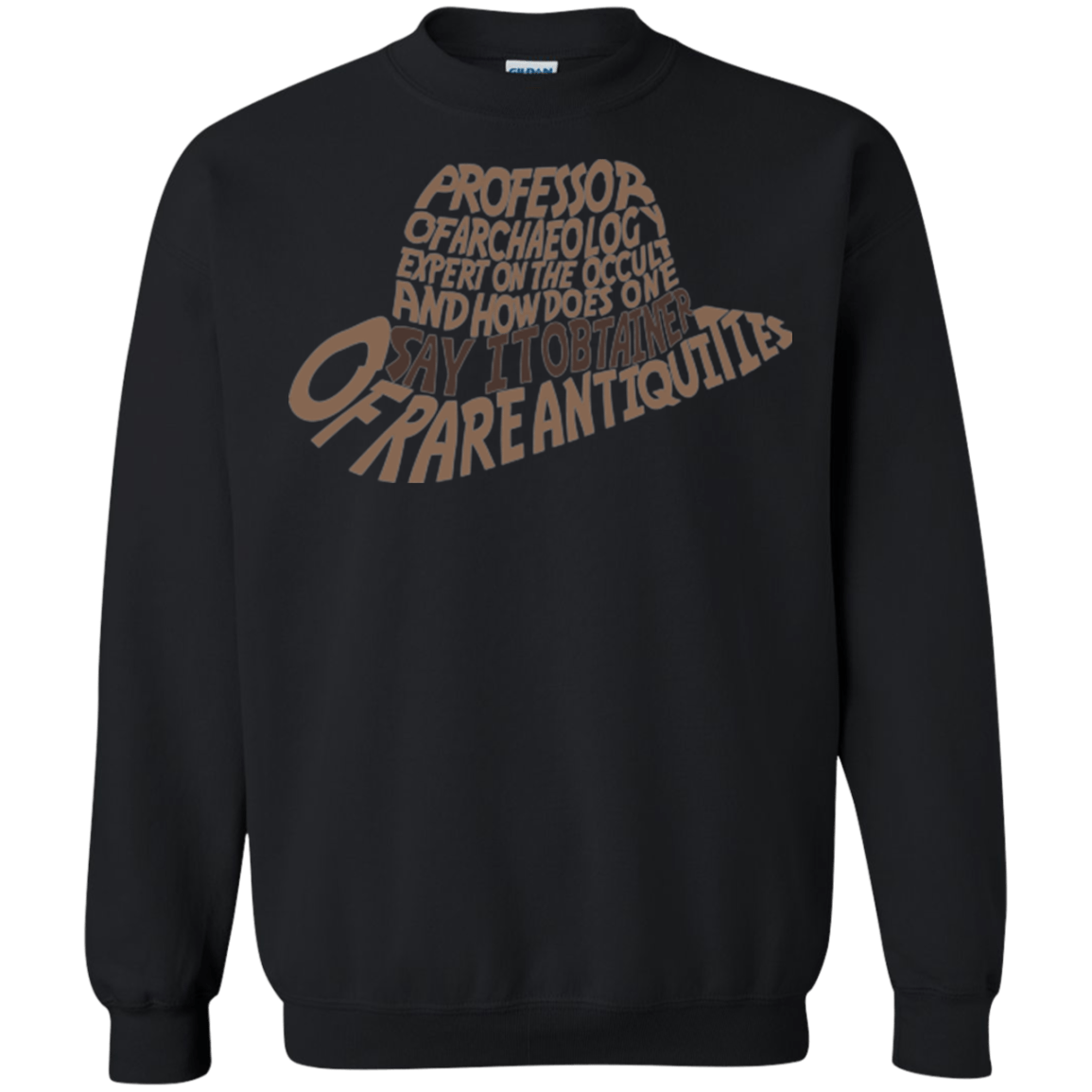 Sweatshirts Black / Small Indiana hat Crewneck Sweatshirt