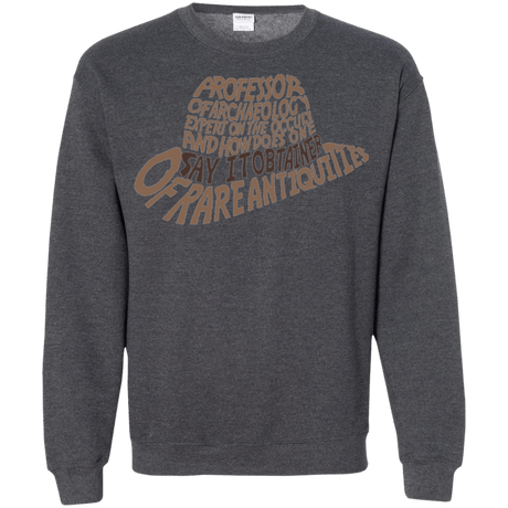 Sweatshirts Dark Heather / Small Indiana hat Crewneck Sweatshirt