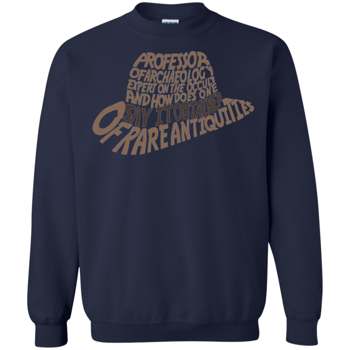 Sweatshirts Navy / Small Indiana hat Crewneck Sweatshirt