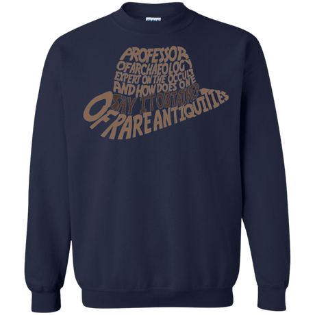 Sweatshirts Navy / Small Indiana hat Crewneck Sweatshirt