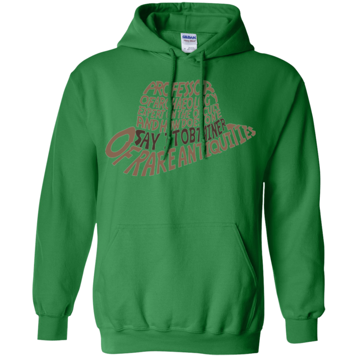 Sweatshirts Irish Green / Small Indiana hat Pullover Hoodie