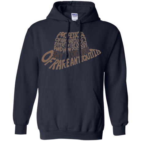 Sweatshirts Navy / Small Indiana hat Pullover Hoodie