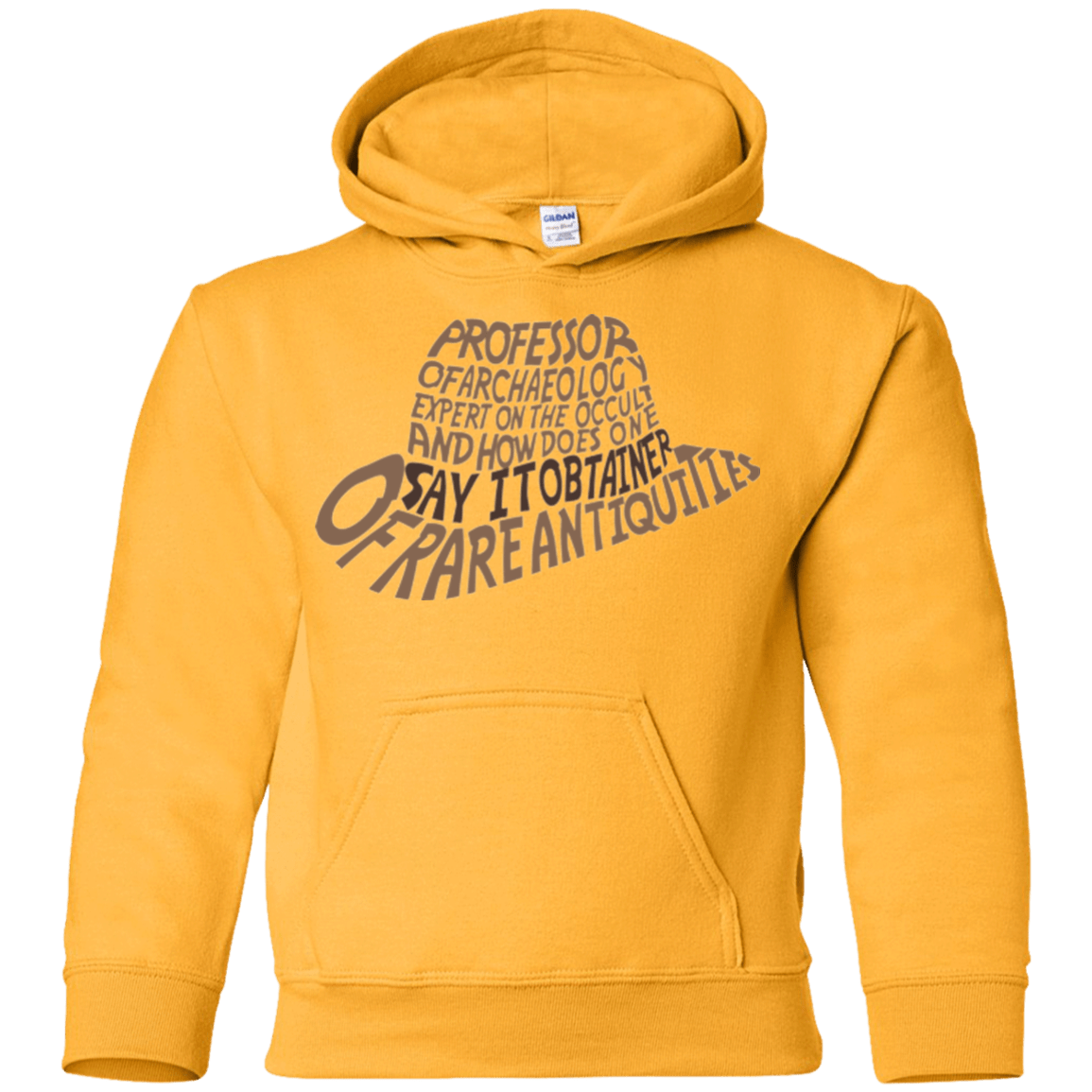 Sweatshirts Gold / YS Indiana hat Youth Hoodie