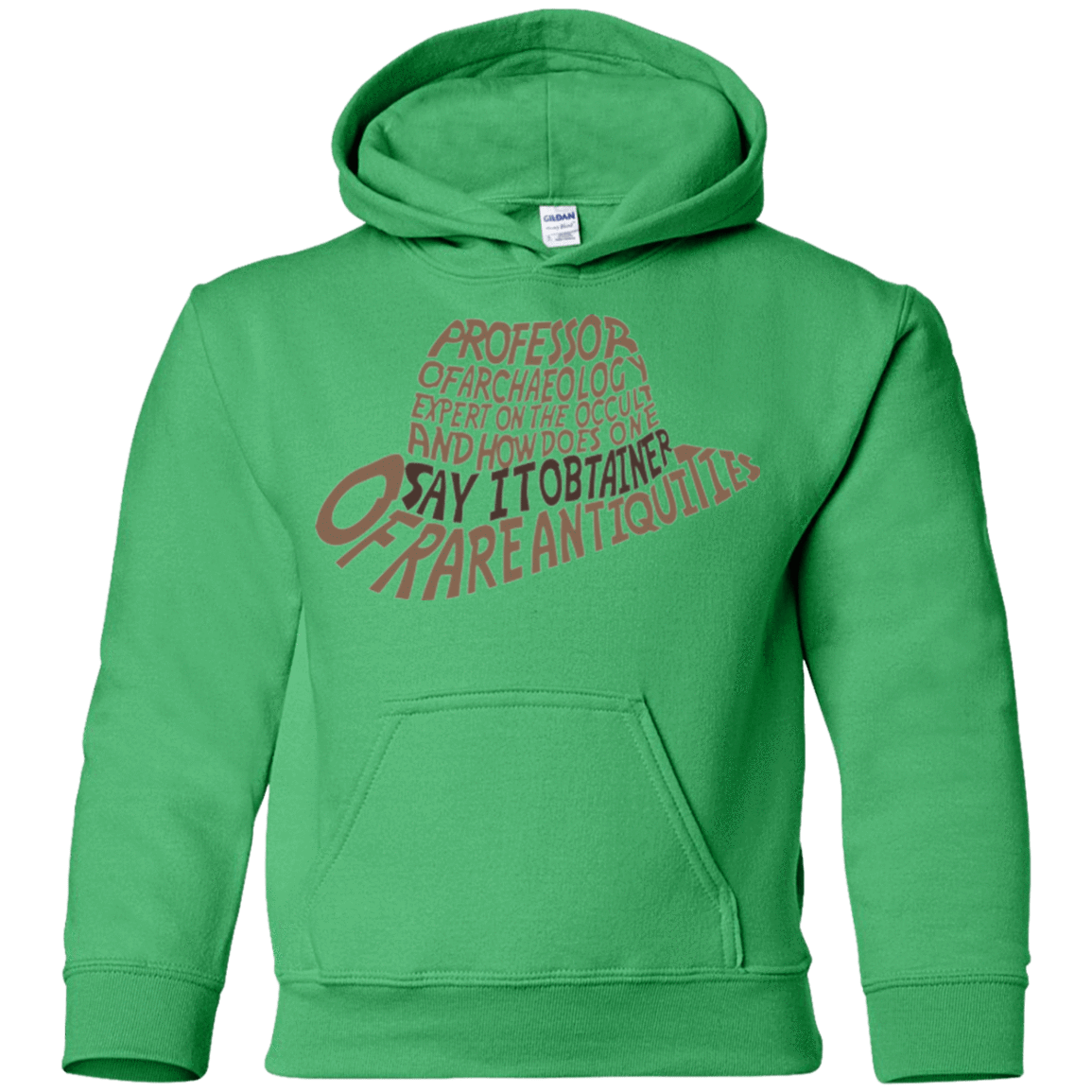 Sweatshirts Irish Green / YS Indiana hat Youth Hoodie