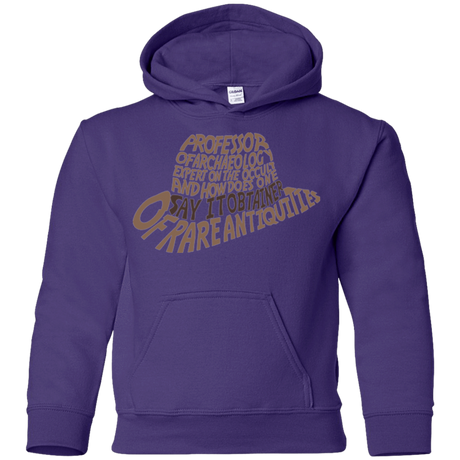 Sweatshirts Purple / YS Indiana hat Youth Hoodie
