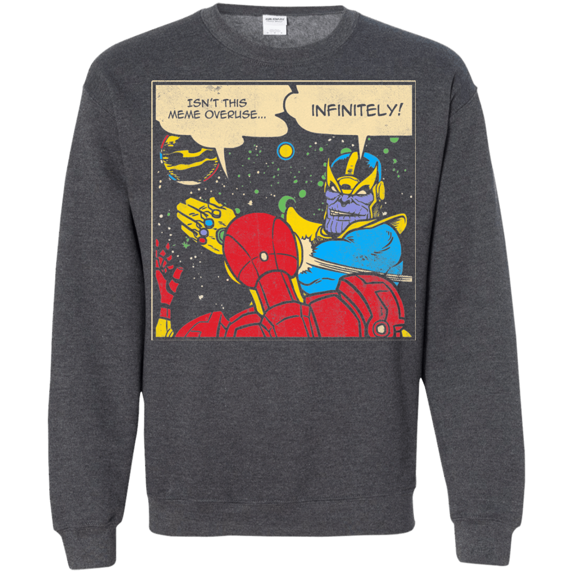 Sweatshirts Dark Heather / S INFINITE SLAPS Crewneck Sweatshirt