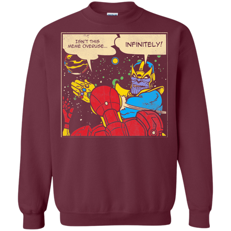 Sweatshirts Maroon / S INFINITE SLAPS Crewneck Sweatshirt