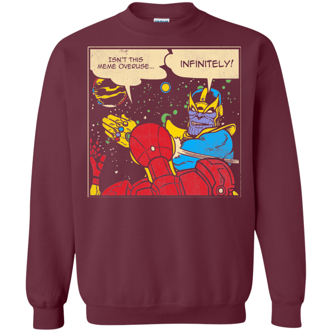 Sweatshirts Maroon / S INFINITE SLAPS Crewneck Sweatshirt