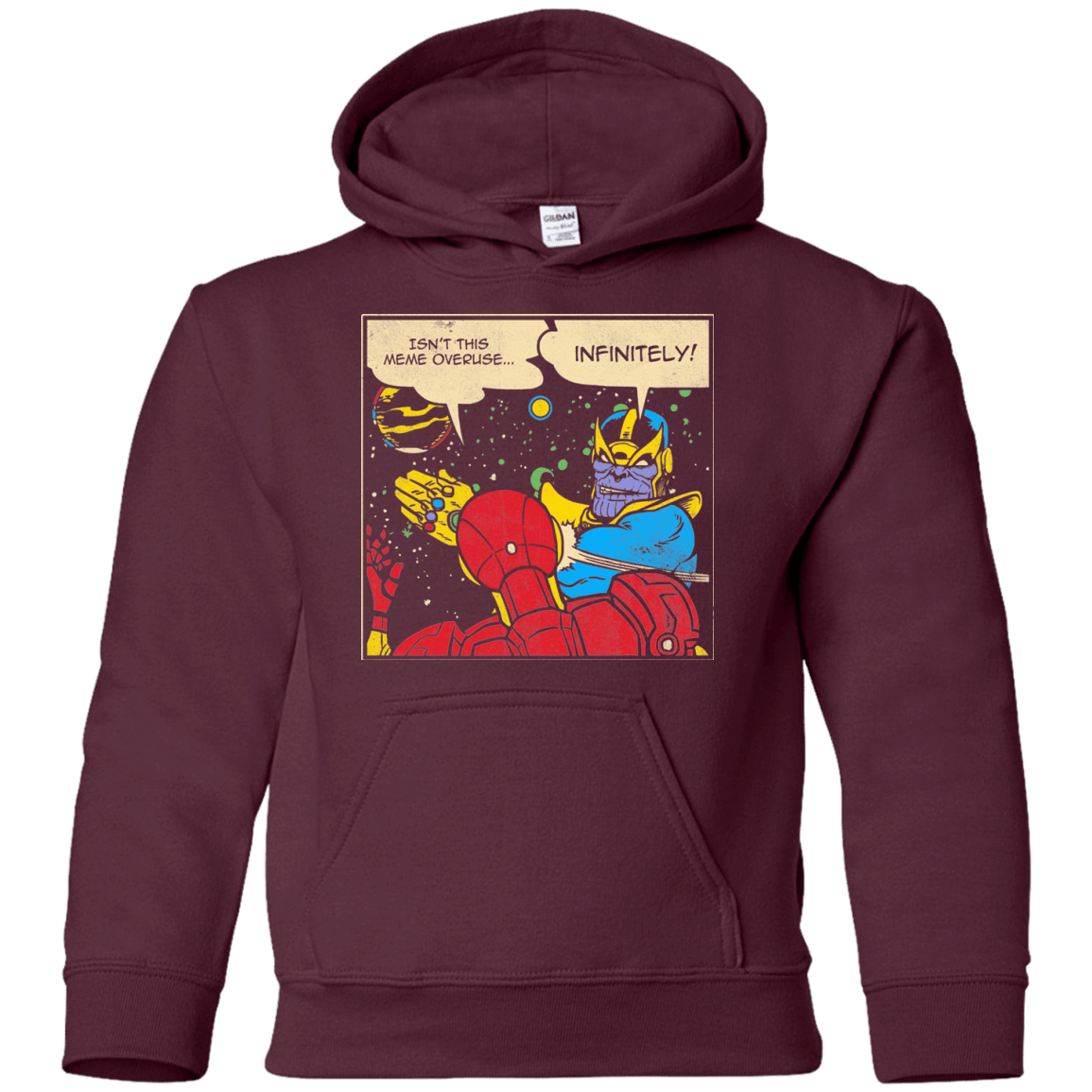 Sweatshirts Maroon / YS INFINITE SLAPS Youth Hoodie