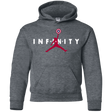 Sweatshirts Dark Heather / YS Infinity Air Youth Hoodie
