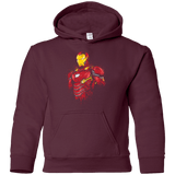 Sweatshirts Maroon / YS Infinity Iron Youth Hoodie